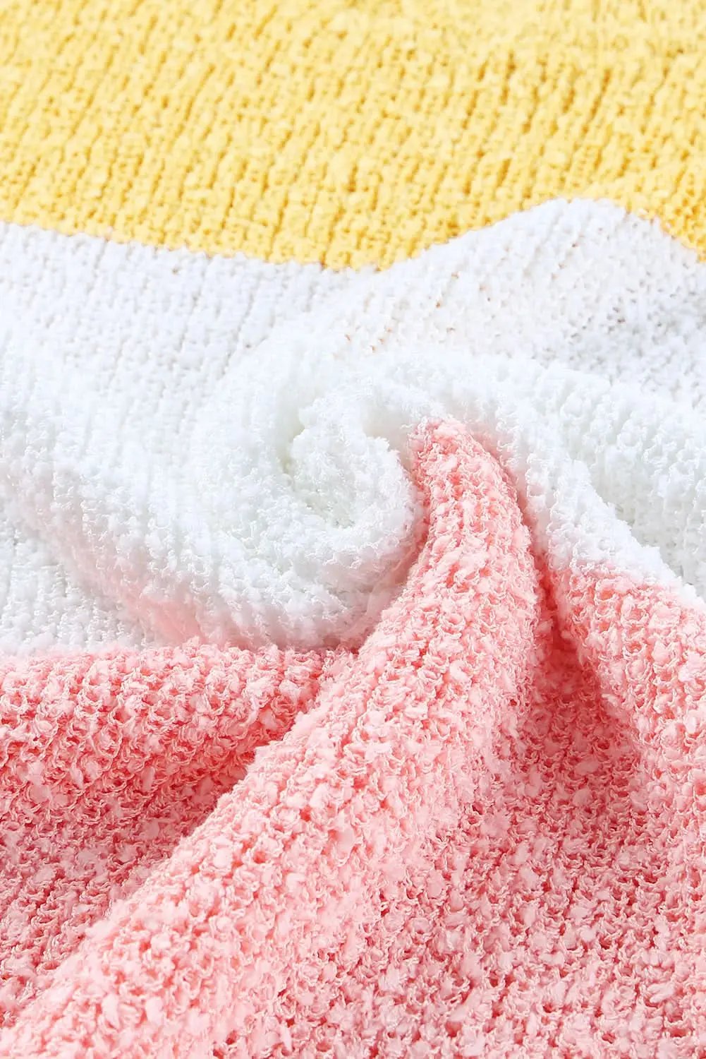 Yellow Plus Size Bubble Sleeve Sweater - Love Salve